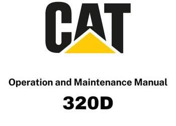 DTR Instrukcja operatora, katalog obsługi, UDT - serwis - CAT 320D