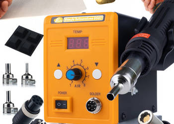 Stacja Lutownicza Hot-Air Rosfix 858D + Lutownica Żelazko | 700W, 100-500°C