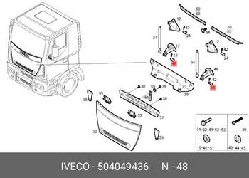 kołek mocowanie Iveco 504049436