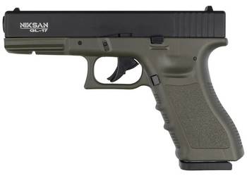 Pistolet wiatrówka Niksan Defence NKS GL17 Olive Drab Blow Back 4.5 mm