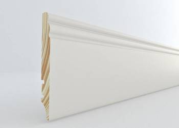 KASOLIK Listwa przypodłogowa drewniana biała PW9H