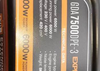 Agregat prądotwórczy  400v,230v GDA 7500 DPE-3