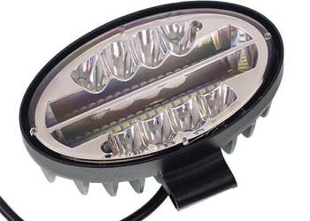 LAMPA ROBOCZA LEDOWA OWALNA - 48 LED, BEZ STROBOSKOPU, ŚWIATŁO ŻÓŁTE (