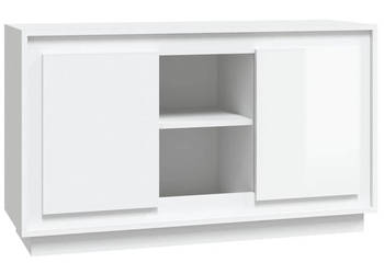Szafka biała z połyskiem 102x35x60cm materiał drewnopochodny WM-831879