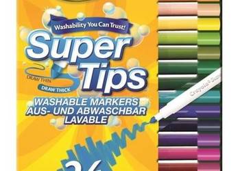 Pisaki 24 Kolory Mazaki Flamastry Crayola Super Końcówki