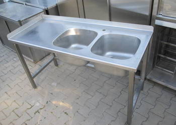 Zlew Gastronomiczny 2 Komorowy Stół Ze Zlewem 145/60/85