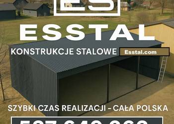 Wiata Blaszana Garaż | HALA MA MASZYNY | Magazyn Rolniczy | - ESSTAL-