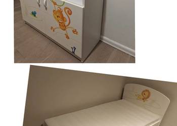 happy - animals - meblik - w - dobrym - stanie łóżko komoda