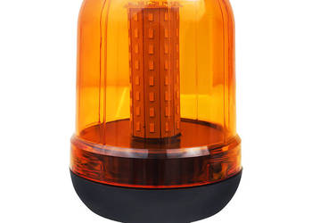 LAMPA OSTRZEGAWCZA "KOGUT" TRZPIEŃ GUMOWY KRÓTKI, 80 LED, 12/24V, ECE 