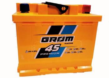 Akumulator 45Ah 450A Grom Racing  EN PRAWY PLUS
