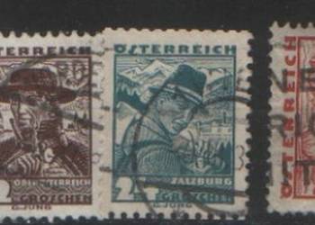 Zn. Austria Mi 570, 3, 5, 80 kas 1934
