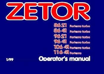 Zetor 8621 8641 9641 9621 10641 11641 instrukcja obsługi, katalog czesci PL