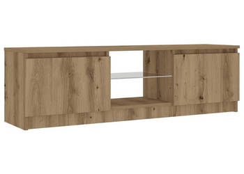 Szafka pod TV z oświetleniem LED dąb artisan 120x30x36 cm WM-856348