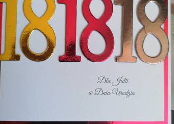 Kartka z okazji 18  urodzin Kartka z okazji 18  urodzin