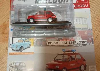 FIAT 126P OSP STRAŻ model 1:43 kultowe Maluchy Hachette 1/43 Nowy PRL
