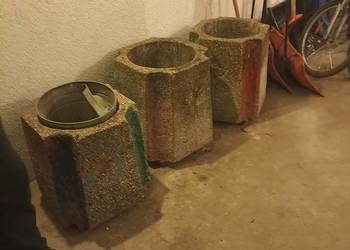 Kosze na śmieci betonowe 4szt.