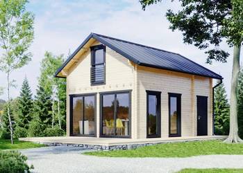 Drewniany domek całoroczny Jan III 65 + 27 m2