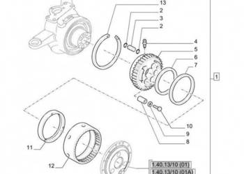 New Holland T6010 Koło zębate koronowe 248.00mm od 5191771