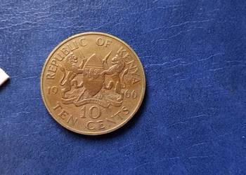 Stare monety 10 cent 1966 Kenia