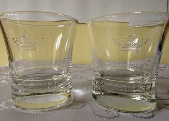 Szklanki do Wódki Drinków Sobieski Vintage Grube Szkło Kolekcjonerskie