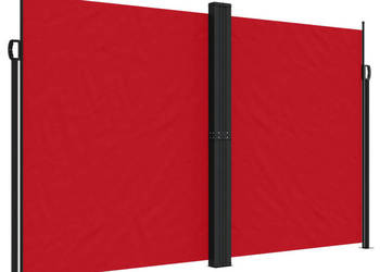 vidaXL Zwijana markiza boczna, czerwona, 200 x 1000 cm(SKU:4004762)