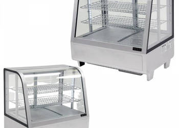 Witryna Chłodnicza Do Kanapek Ciastek Napojów 100l 68x45x67 Srebrna Yato Yg