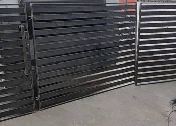 Brama dwuskrzydłowa z furtką ażurowa palisadowa komplet