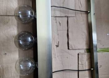 Lampa sufitowa dekoracyjna szczotkowane złoto z żarówkami żarowymi