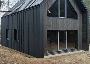 Nowoczesny Dom 100m2 użytkowe "stodółka" stan surowy zam