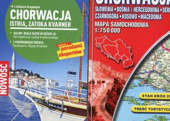 Chorwacja Przewodnik + Chorwacja Mapa samochodowa