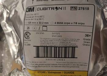 3M Dysk fibrowy 987C 125x22 P36+P60+P80+ CUBITRON II DO STALI NIERDZEWNEJ