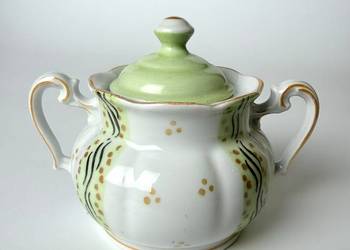 Zabytkowa Cukiernica Oscar Schlegelmilch Niemcy 1925 Art Deco Ręcznie malow