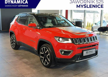 Jeep Compass Limited 1.4Turbo 140KM M6 2017/2018 r., salon PL, HAK, 85tys.…