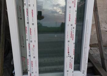 Nowe okno białe 52x136cm 3 szyby OUTLET