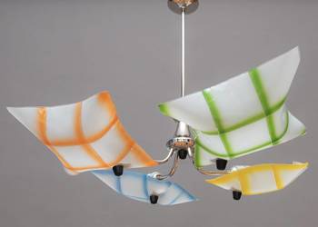 Żyrandol lata 60 New Look Pop-Art Mid-Century Vintage PRL