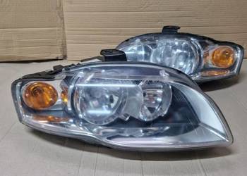 Audi a4 b7 lampy przód lampa lewy przód prawy przód 8E0941004AJ 8E0941003AJ