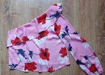 Nowa różowa bluzka w kwiaty