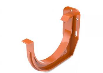 Bryza PVC uchwyt rynny czołowy 75 mm ceglasty