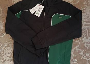 Bluza rozpinana Lacoste Sport - regular fit, zielono-czarna rozmiar XL