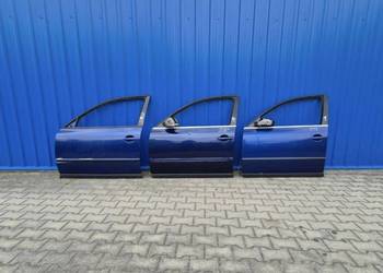 DRZWI PRZÓD LEWY LEWE VW PASSAT B5 FL NIEBIESKI