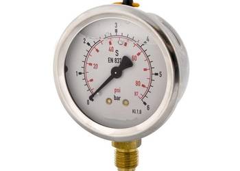 Manometr dolny radialny MG1-63 6 bar gwint 1/4"