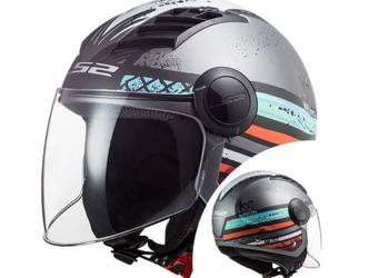 KASK OTWARTY JET LS2 OF562 AIRFLOW RONNIE SILVER-ROZMIAR M
