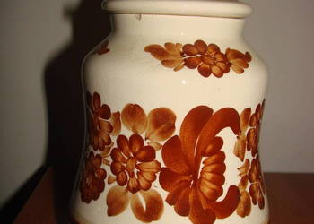 Włocławek fajansowy pojemnik kuchenny PRL