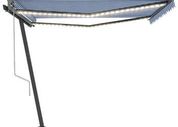Automatycznie zwijana markiza LED i czujnik wiatru 400x300 cm WM-3069751