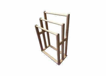 Suszarka na ręczniki łazienkowe Stojak drewniany eko bukowy drewno Kolory