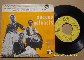 K.  SUCCES POLONAIS NR. 5 ,RCA France ;singiel winyl.