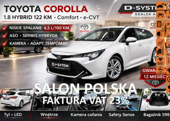 Toyota Corolla 22 Salon Polska 1.8 HYBRID 1wł z Pakietem TECH Bezwypadkowy…
