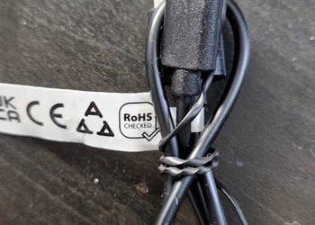 kabel do ładowania typ C 30cm czarny