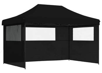Namiot imprezowy typu pop-up z 3 ściankami czarny WM-4004974