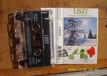 + LISZT--PIANO KONCERTO NO. 1 kaseta audio.